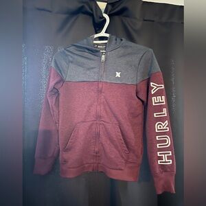 Children’s Hurley zip up sweater size medium